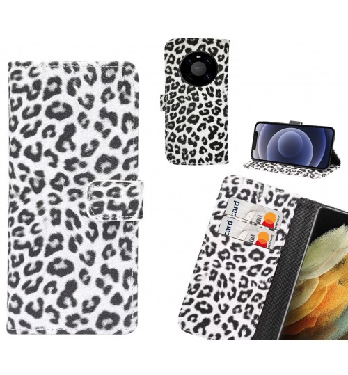 Huawei Mate 40 Case  Leopard Leather Flip Wallet Case