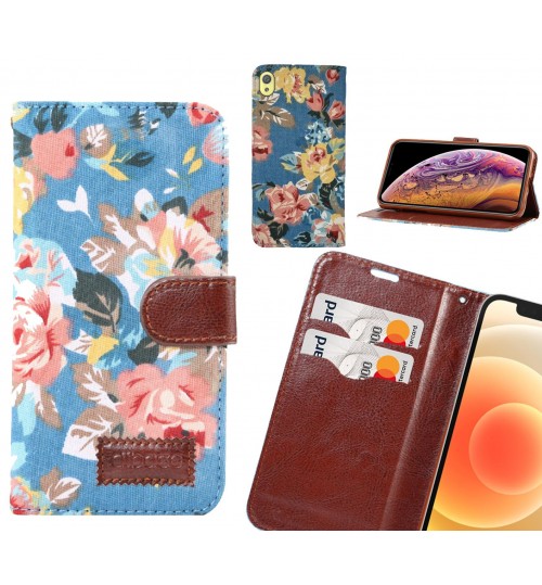 Sony Xperia XA Case Floral Prints Wallet Case