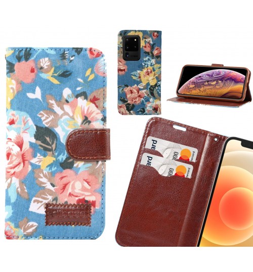 Galaxy S20 Ultra Case Floral Prints Wallet Case