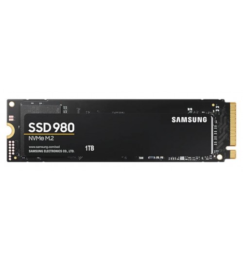 SAMSUNG 980 1TB M.2 (2280) NVMe SSD R/W 3500/3000 MB/s 500K/480K IOPS 600TBW 5 Years Warranty