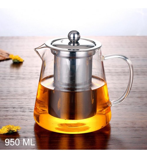 Glass Tea Pot Heat Resistant 950 ml