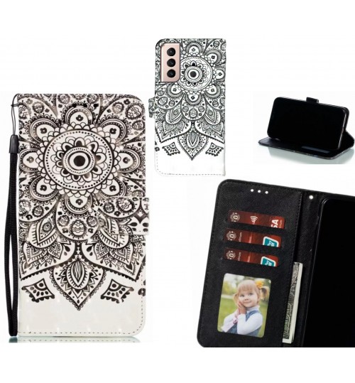 Galaxy S21 Plus Case Leather Wallet Case 3D Pattern Printed