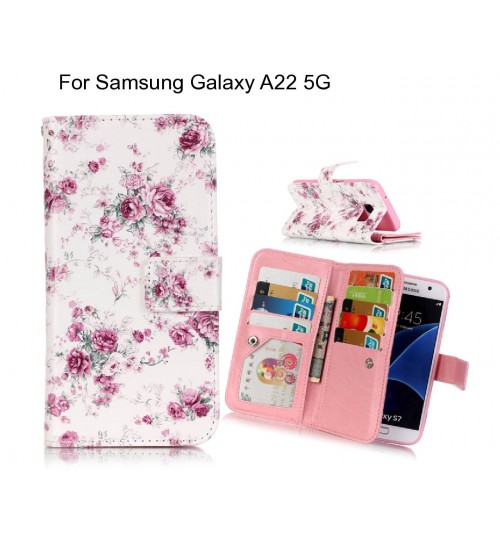 Samsung Galaxy A22 5G case Multifunction wallet leather case