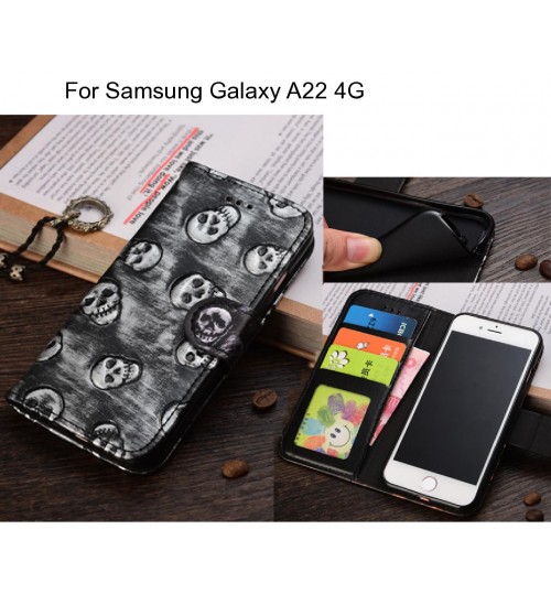 Samsung Galaxy A22 4G  case Leather Wallet Case Cover