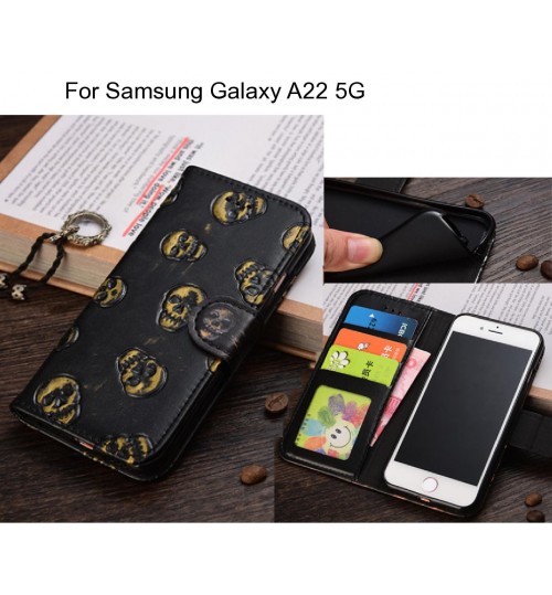 Samsung Galaxy A22 5G  case Leather Wallet Case Cover