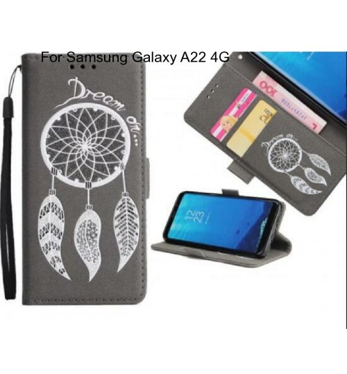 Samsung Galaxy A22 4G  case Dream Cather Leather Wallet cover case