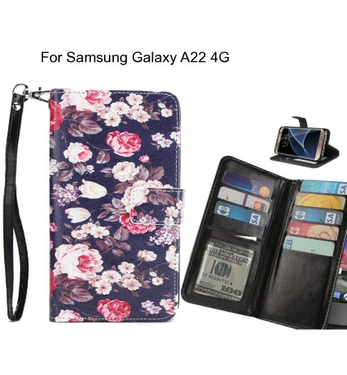 Samsung Galaxy A22 4G case Multifunction wallet leather case