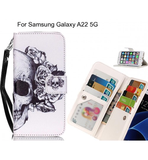 Samsung Galaxy A22 5G case Multifunction wallet leather case