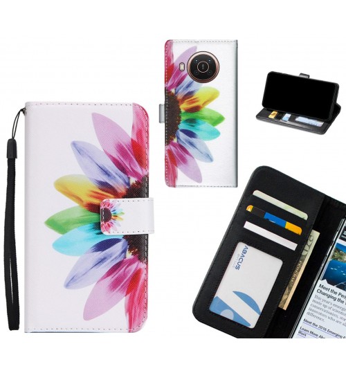 Nokia X20 5G case 3 card leather wallet case printed ID