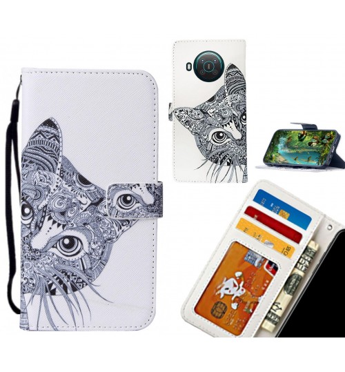 Nokia X10 5G case leather wallet case printed ID