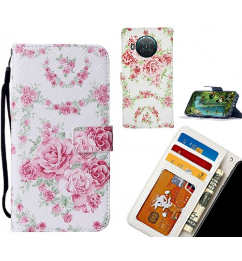 Nokia X10 5G case leather wallet case printed ID