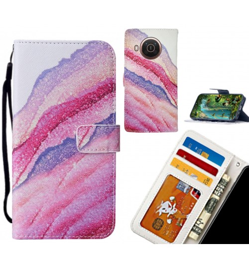 Nokia X20 5G case leather wallet case printed ID