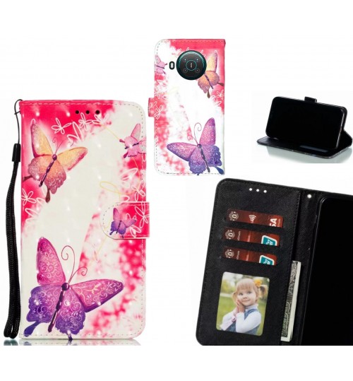 Nokia X10 5G Case Leather Wallet Case 3D Pattern Printed