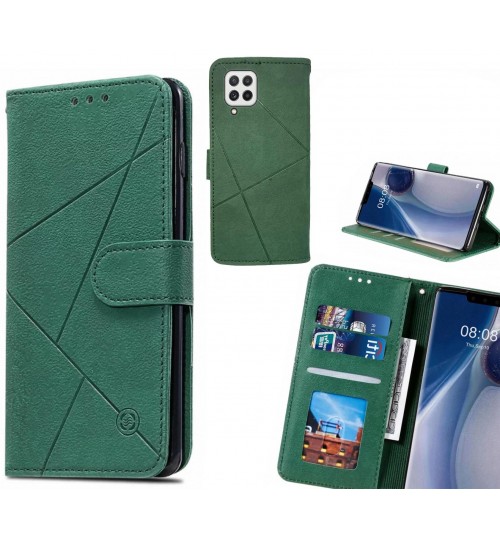 Samsung Galaxy A22 4g Case Fine Leather Wallet Case - Green