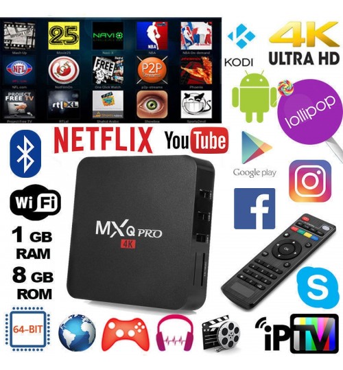 MXQ Pro 4K - Smart TV Box T96