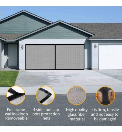 Double Garage Door Screen Net Anti Fly