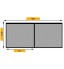 Double Garage Door Screen Net Anti Fly