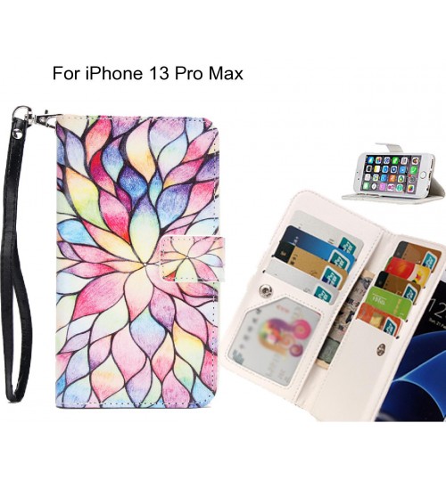 iPhone 13 Pro Max case Multifunction wallet leather case