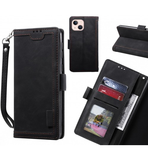 iPhone 13 Mini Case Wallet Denim Leather Case Cover