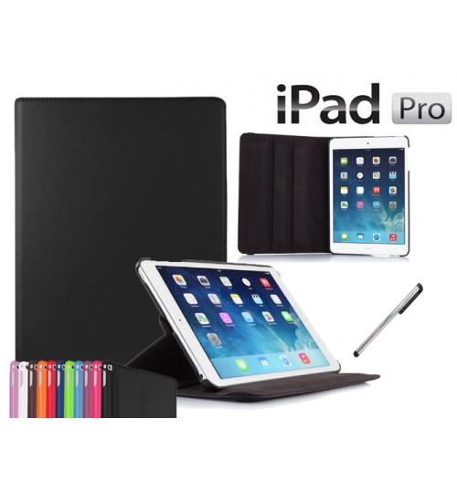 iPad Pro 12.9 inch Leather Flip Case+Pen