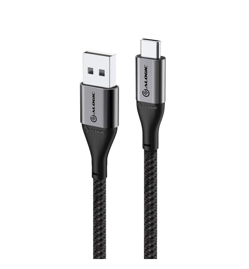 ALOGIC SUPER ULTRA USB 2.0 USB-C TO USB-A CABLE - 3M - 3A/480MBPS - SPACE GREY