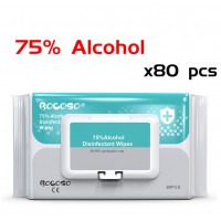 Alcohol Wipes 75% Antibacterial 80 PCS