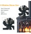 Heat Powered Stove Fan Fireplace Fan 6 Blades