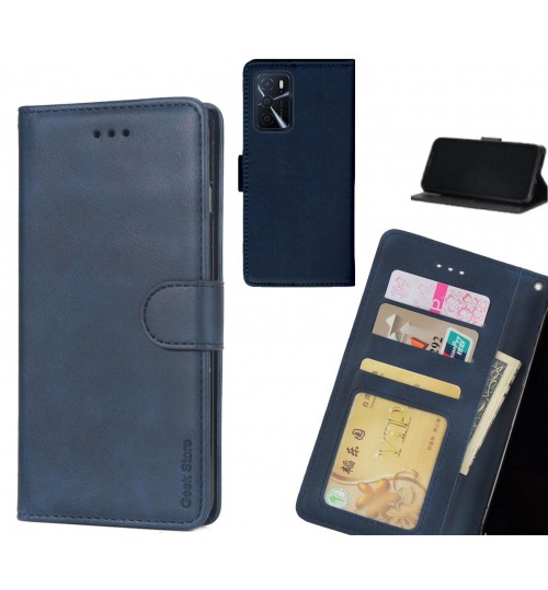 Oppo A16s case executive leather wallet case