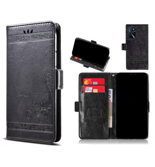 Oppo A16s Case retro leather wallet case