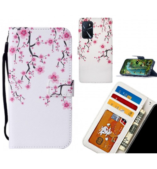 Oppo A16s case leather wallet case printed ID