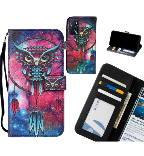 Oppo A16s case leather wallet case printed ID