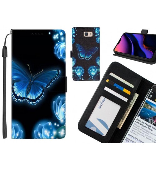 Galaxy J5 Prime case leather wallet case printed ID