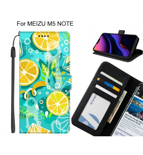 MEIZU M5 NOTE case leather wallet case printed ID