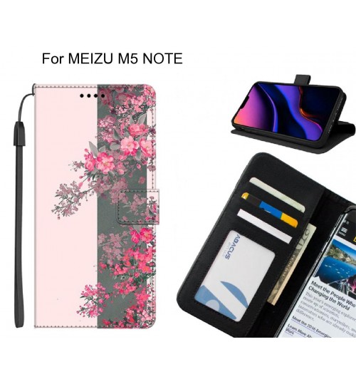 MEIZU M5 NOTE case leather wallet case printed ID