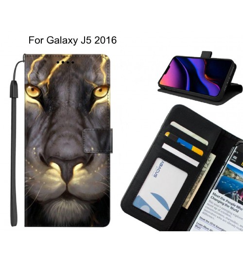 Galaxy J5 2016 case leather wallet case printed ID