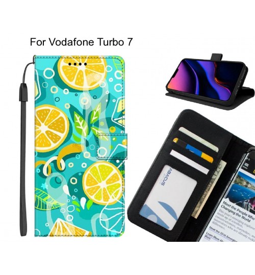 Vodafone Turbo 7 case leather wallet case printed ID