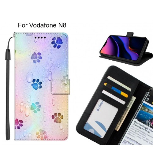 Vodafone N8 case leather wallet case printed ID