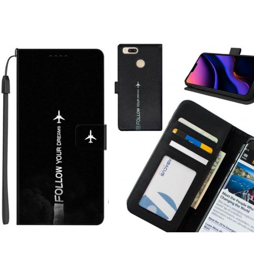 Xiaomi Mi A1 case leather wallet case printed ID