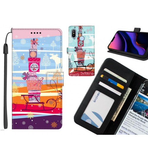 Xiaomi Mi A2 case leather wallet case printed ID