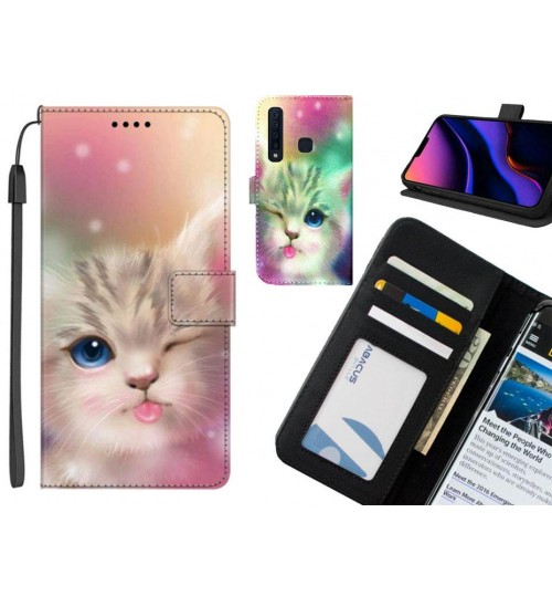 Galaxy A9 2018 case leather wallet case printed ID