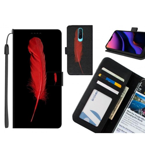 Oppo R17 Pro case leather wallet case printed ID