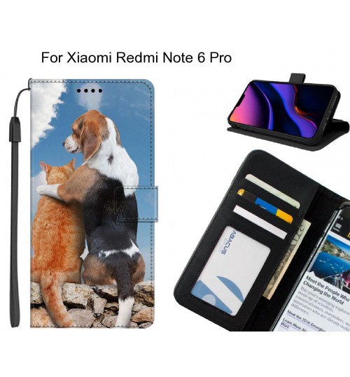 Xiaomi Redmi Note 6 Pro case leather wallet case printed ID