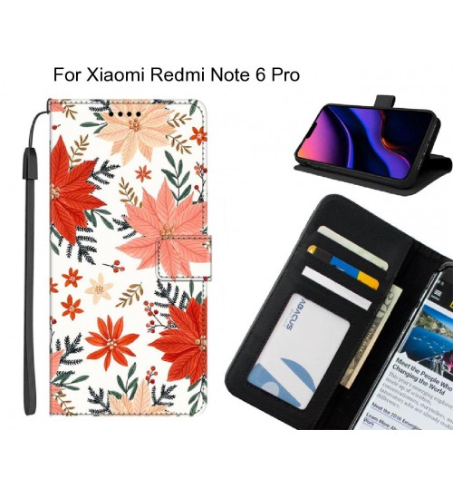 Xiaomi Redmi Note 6 Pro case leather wallet case printed ID