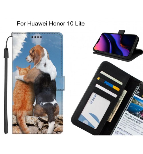 Huawei Honor 10 Lite case leather wallet case printed ID