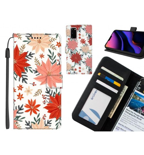 Galaxy S20 case leather wallet case printed ID