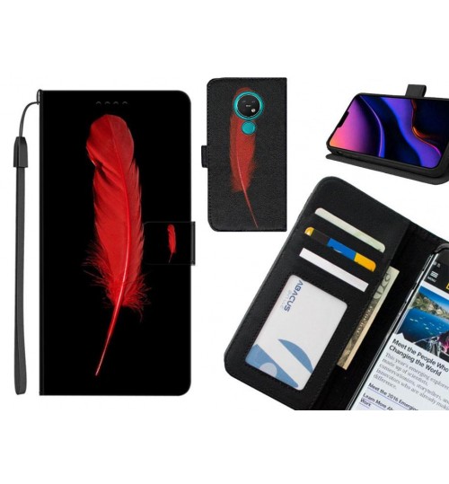 Nokia 7.2 case leather wallet case printed ID