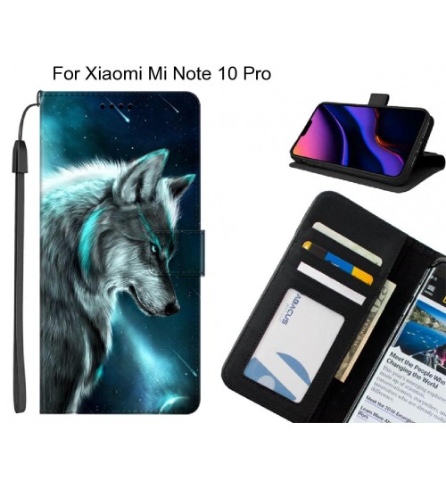 Xiaomi Mi Note 10 Pro case leather wallet case printed ID