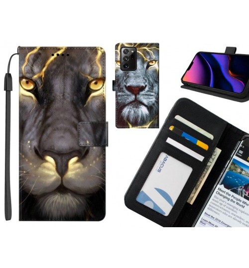 Galaxy Note 20 Ultra case leather wallet case printed ID