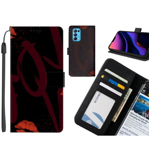 Oppo Find X3 Lite case leather wallet case printed ID