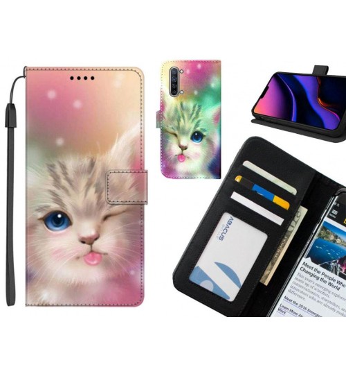 Oppo Find X2 Lite case leather wallet case printed ID